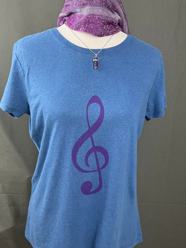 Short sleeve t shirt with music symbols
