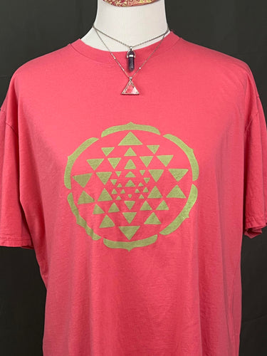 Short Sleeve T-Shirt with Sri Yantra and Merkaba